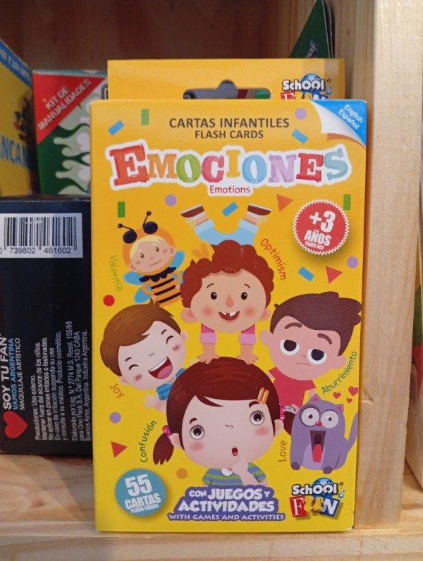 Producto - Emociones. Cartas con juegos y actividades.
