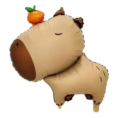 Producto - Globo capibara con naranja 35cm
