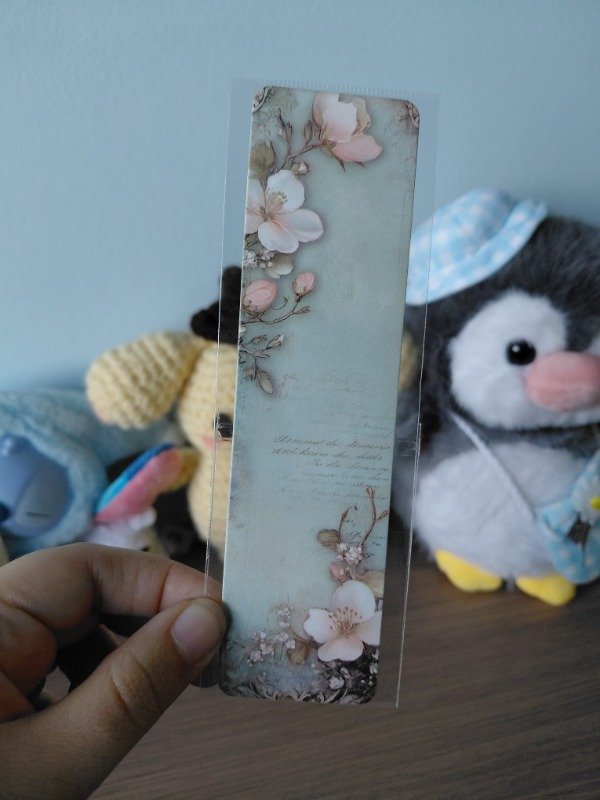 Producto - Señalador literario - Vintage con flores #005
