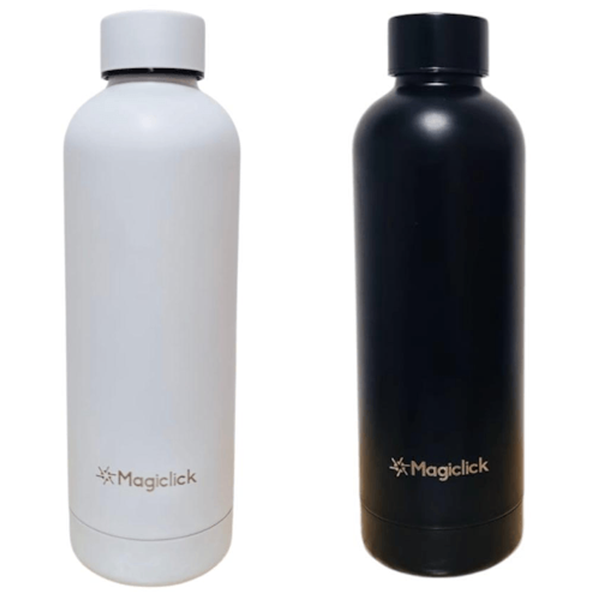 Producto - BOTELLA MAGICLICK ACERO NEGRA O BLANCA 500ML