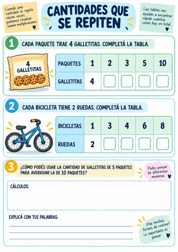 Producto - Multiplicación, división y resolución de problemas - 6