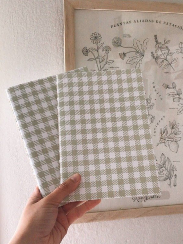 Producto - Libreta Tartan Verdecito