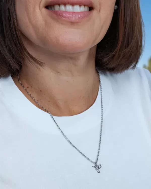 Producto - Collar Acero Colibrí