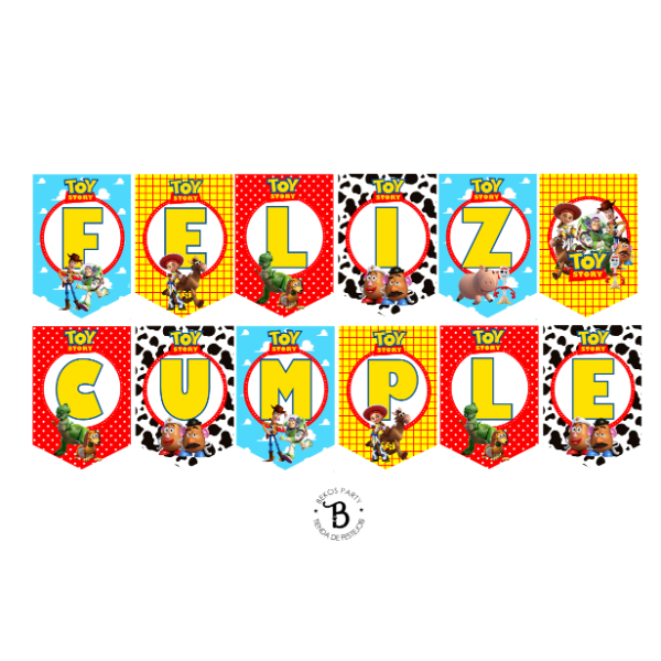 Producto - Banderin Feliz Cumple Toy Story