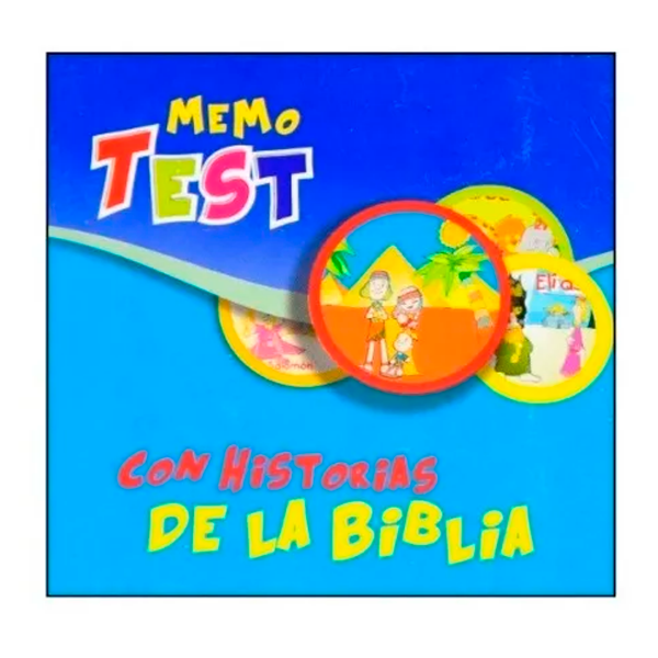 Producto - Juego Memo Test Con Historias De La Biblia Caja Azul PACK X2 UNIDADES
