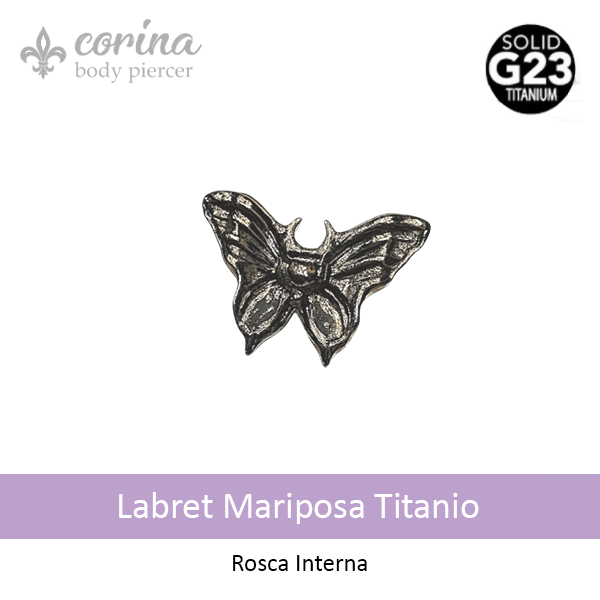 Producto - Labret Mariposa Titanio