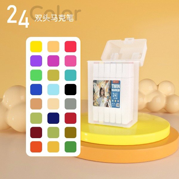 Producto - MARCADOR DOBLE PUNTO 24COLORES AW.1984