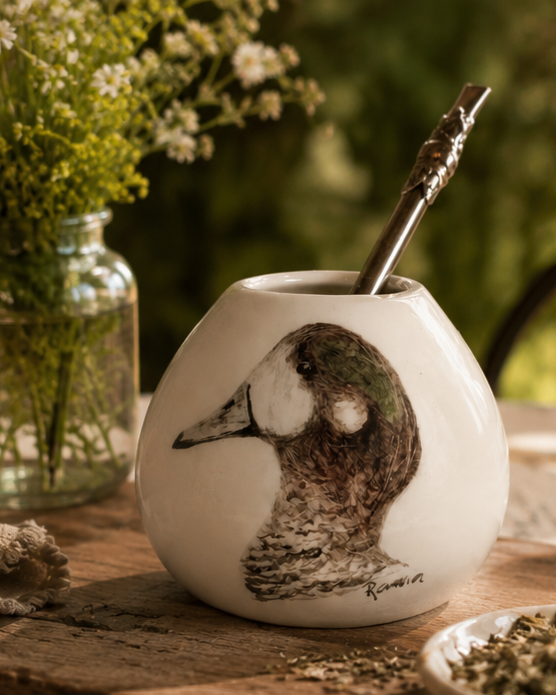 Producto - Mate de cerámica Pato overo