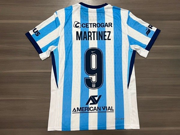 Producto - RACING TITULAR 2026 VERSION JUGADOR MARTINEZ 9 TALLES(S/M/XXL)