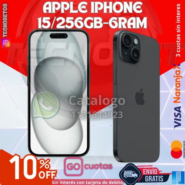 Producto - APPLE IPHONE 15/256GB-6RAM