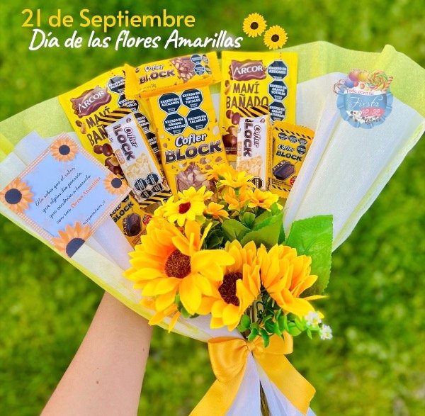 Producto - Ramo 5 BLOCK XL con Flores amarillas