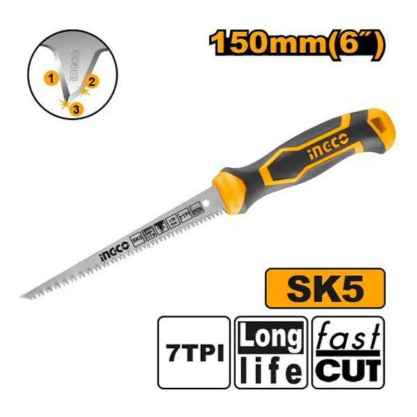 Producto - SERRUCHIN PARA YESO 6"/150MM - TRIPLE DIENTE - INGCO - HWBSW1506