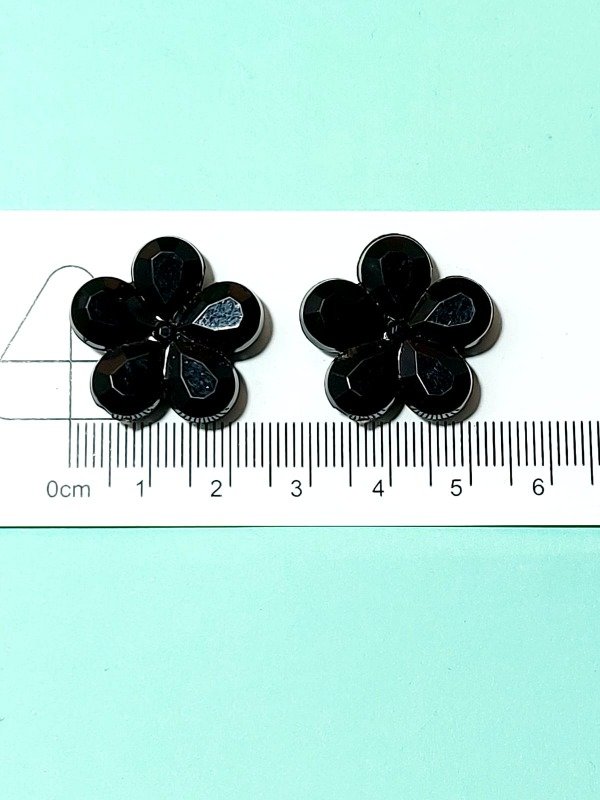 Producto - Cuentas flor facetada Mediana (Precio Por unidad)