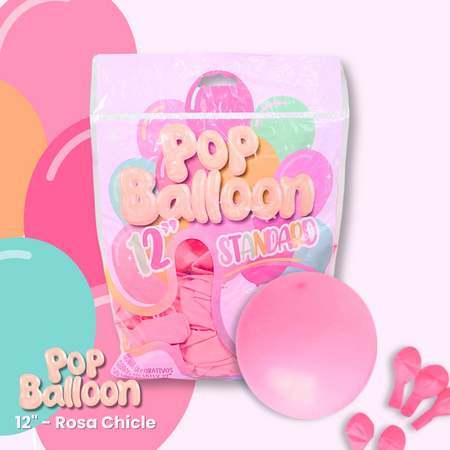 Producto - Globo 12" Premium Rosa chicle x 25