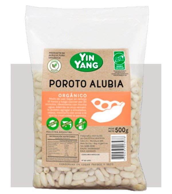 Producto - Porotos Alubia Orgánicos 500gr