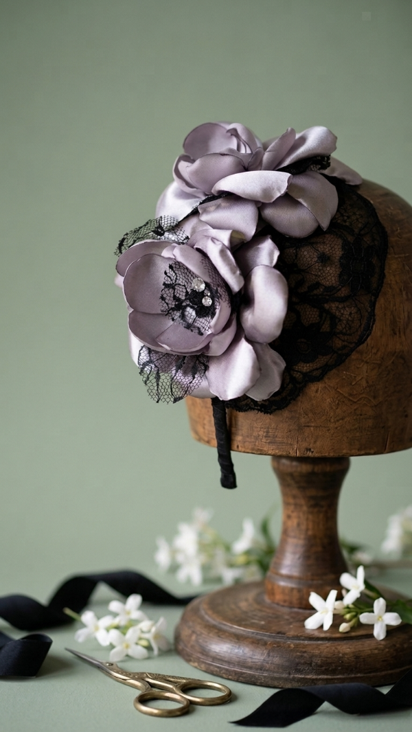 Producto - Fascinator Tocado con Flores - 2