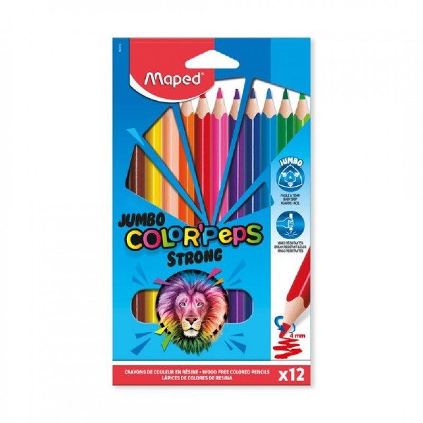 Producto - LAPICES DE COLORES MAPED JUMBO STRONG  X 12