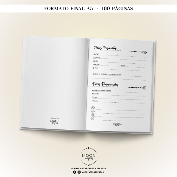 Producto - Agenda de Turnos 2027 - Boho - 1