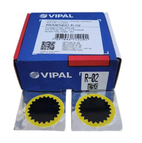 Producto - Parches VIPAL Para Camara Redondos De 50mm R-02