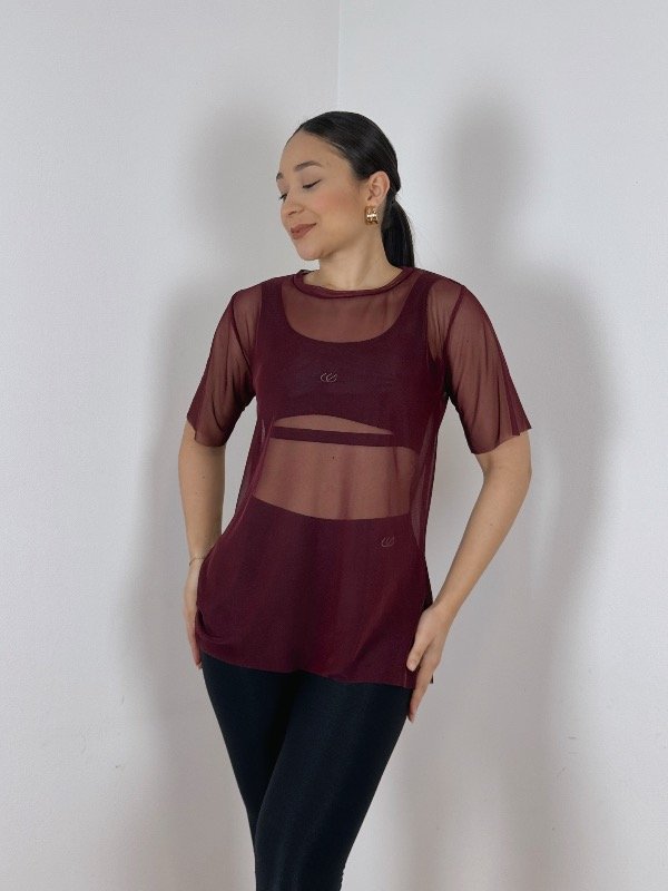 Producto - Blusa de Tule - Vino