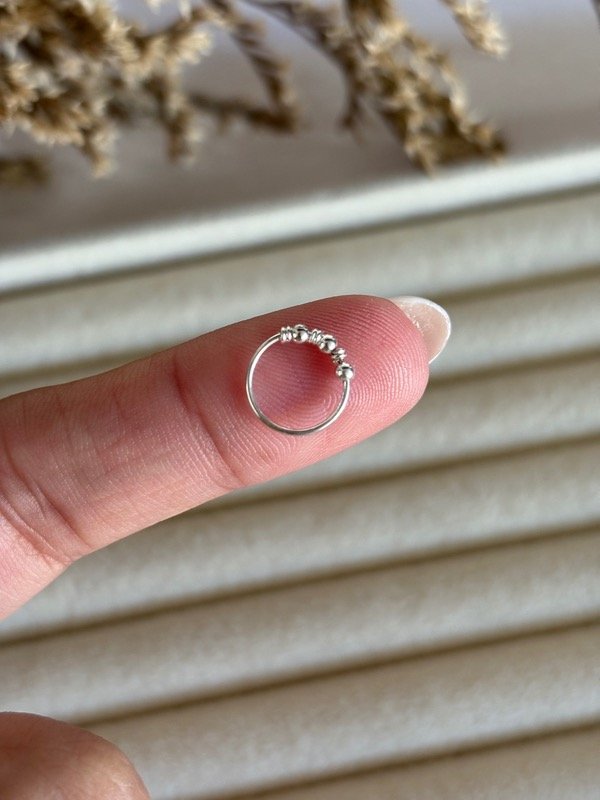 Producto - Argollita bolitas piercing 10 mm (unidad)