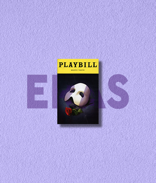 Producto - STICKERS UV - THE PHANTOM OF THE OPERA - PLAYBILL