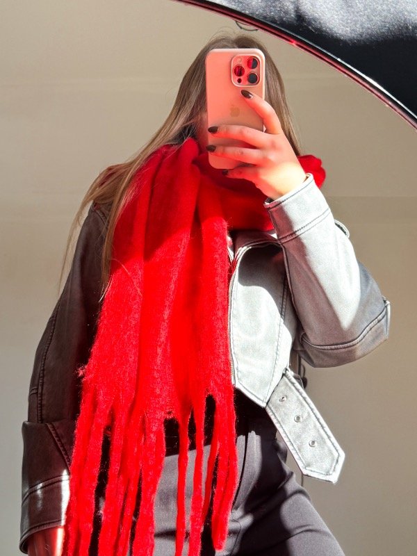 Producto - Bufandón rojo