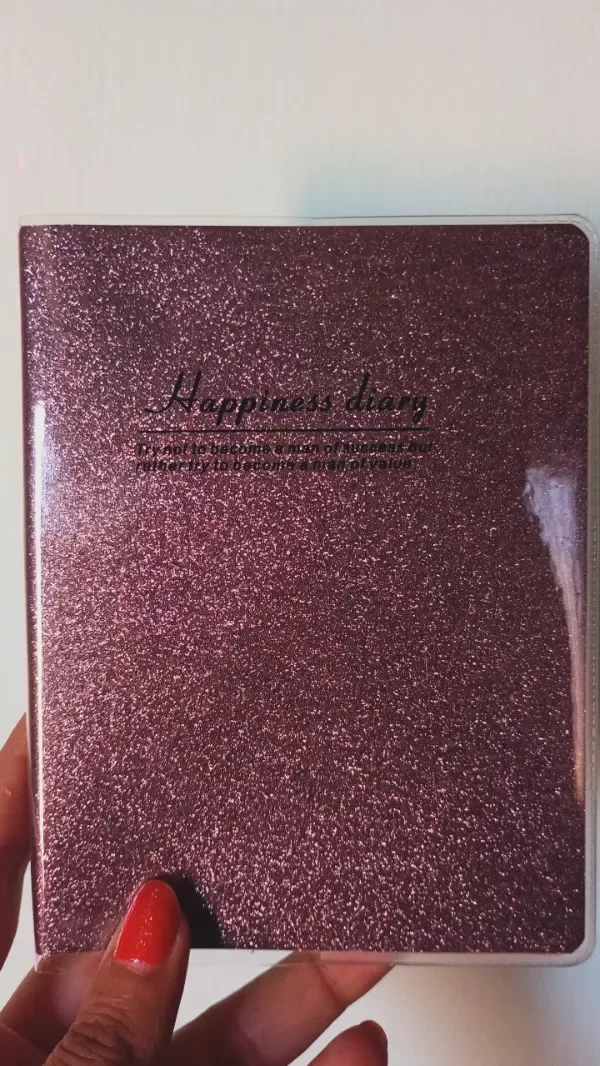 Producto - Libreta tapas con brillos negros