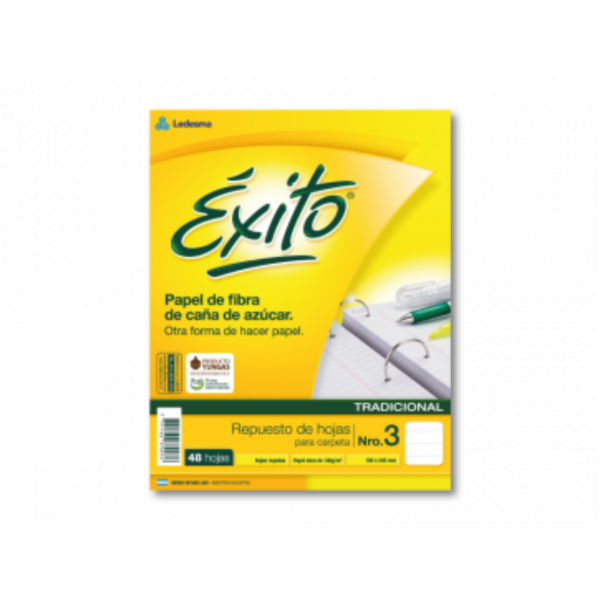 Producto - REPUESTO ESCOLAR EXITO "ECOLOGICO" 48 HS