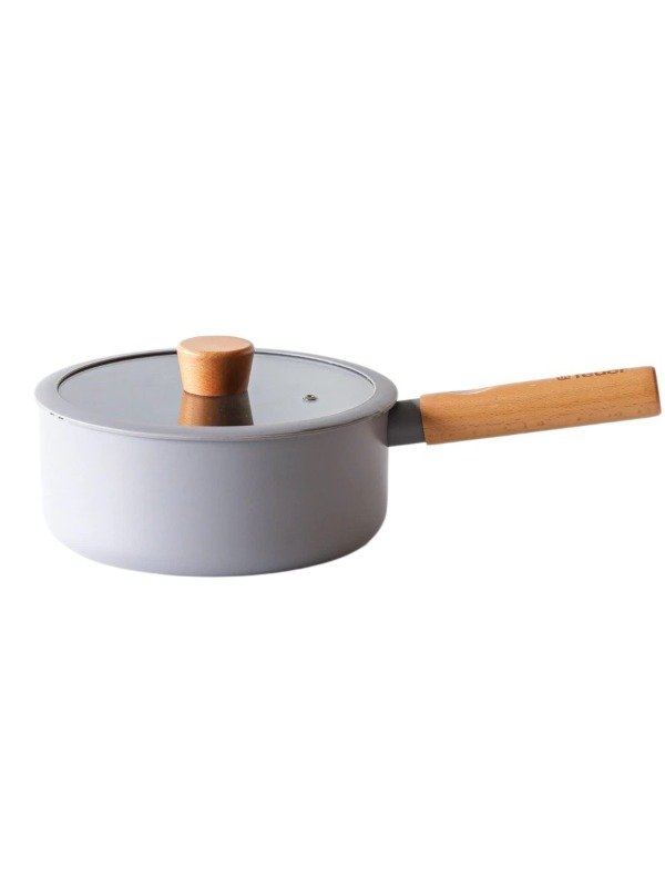 Producto - 101134 Batería de Cocina Noble 7 piezas Gris c/Mango de Madera - 1