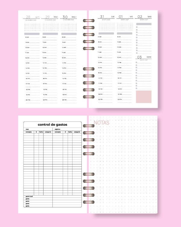 Producto - AGENDA FRIDA 2027 - semana a la vista - 6