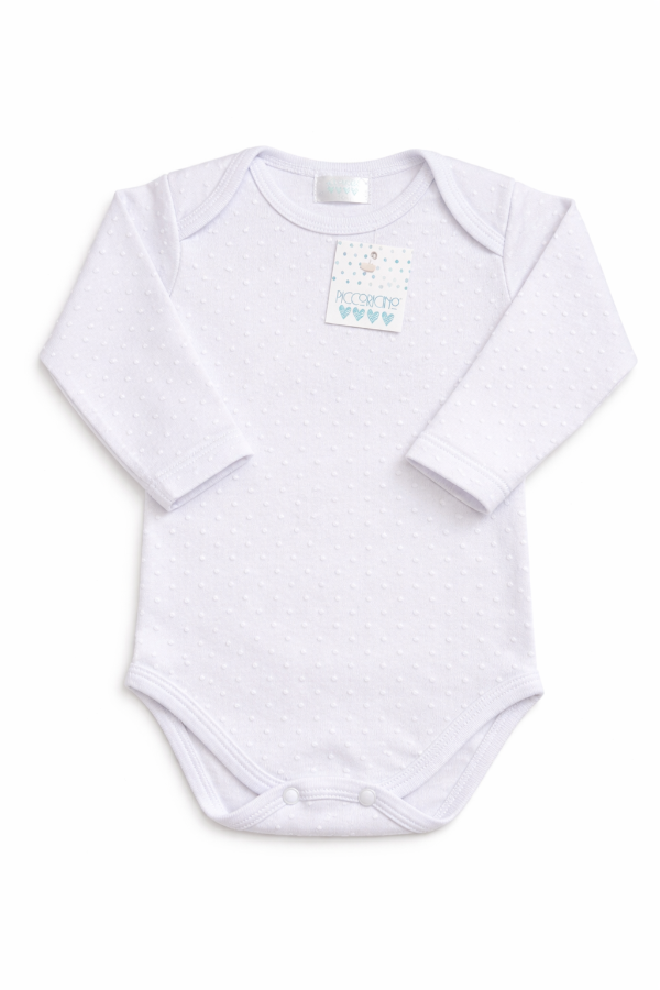 Producto - Body interlock blanco relieve corazones