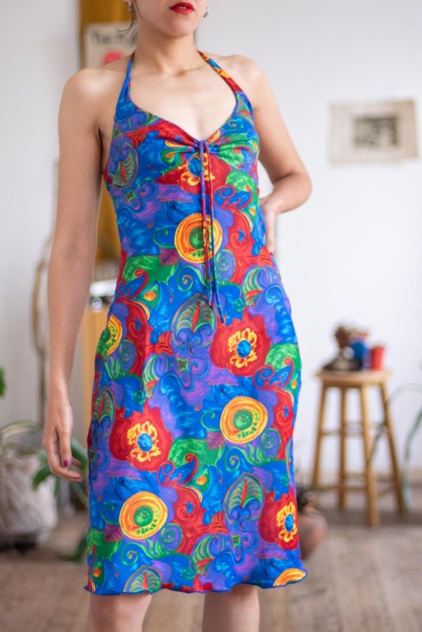 Producto - Vestido Halter Arlequin Talle:S