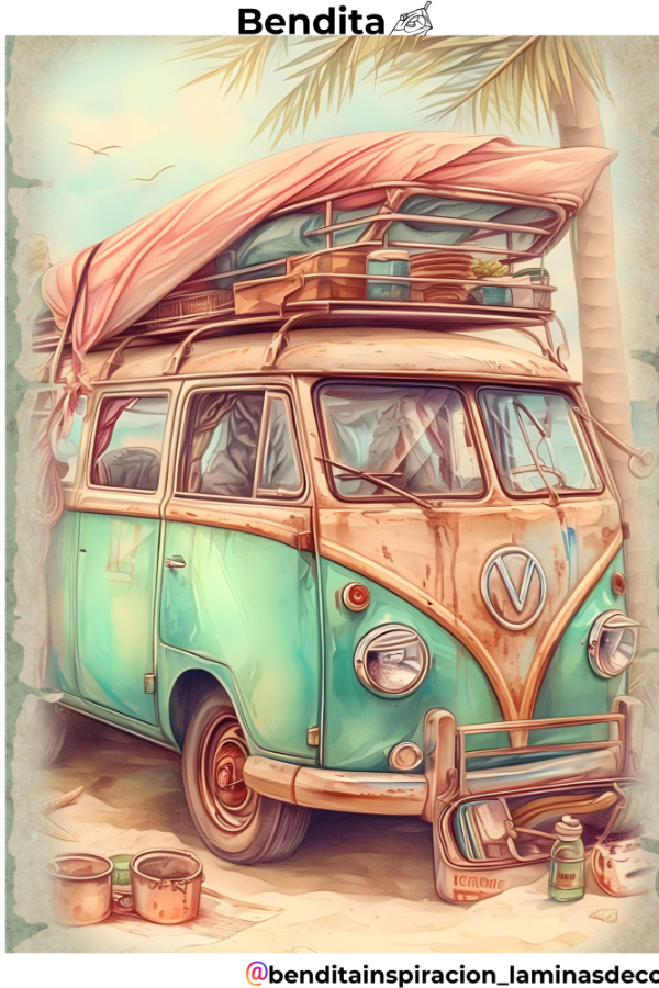 Producto - Bendita Plancha Verano 009 Camioneta VW