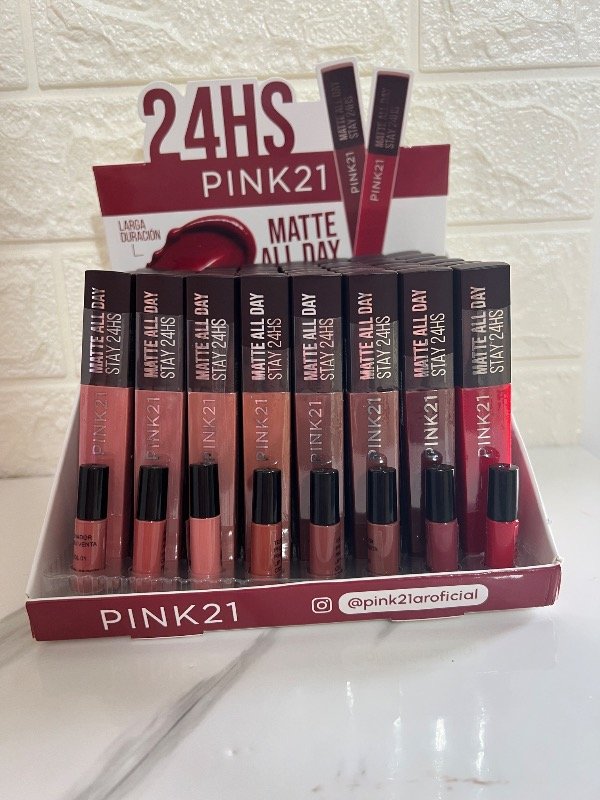 Producto - Labial Líquido Mate Larga Duración "Matte All Day Stay 24HS" - Pink 21 - 0