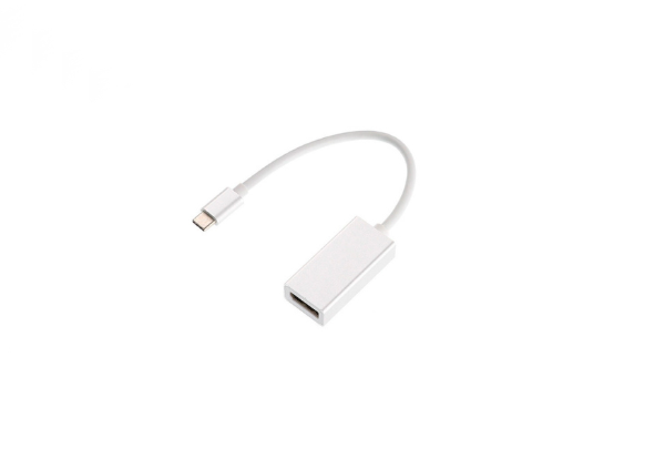 Producto - Conversor type-C M a DisplayPort H -4K -ultra compacto -silver/white -Netmak