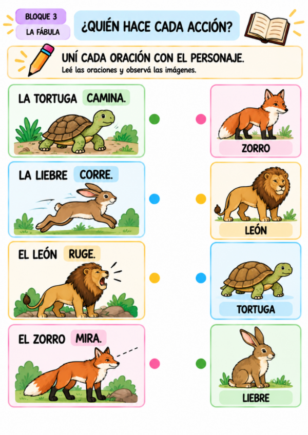 Producto - LEO, UNO Y ESCRIBO: Cuadernillo de Alfabetización Inicial y Recortables - 7