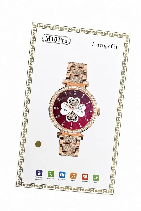 Producto - RELOJ INTELIGENTE PARA MUJER CON BRAZALETE ADORNADO CON CRISTALES - 1