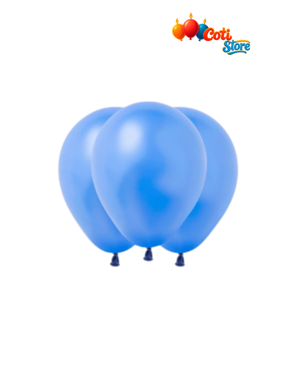 Producto - GLOBOS PAYASO 5" DECORADOR AZUL ROYAL x 50 unidades