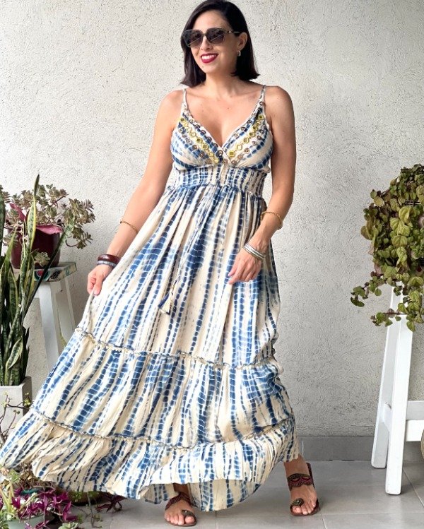 Producto - Solero Batik Celeste M a XL