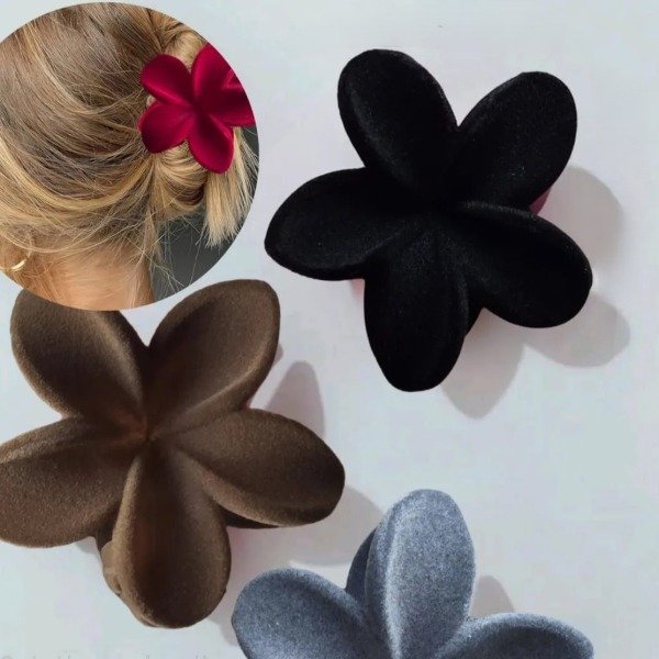 Producto - Broche de cabello Flor Hawaiana Terciopelo