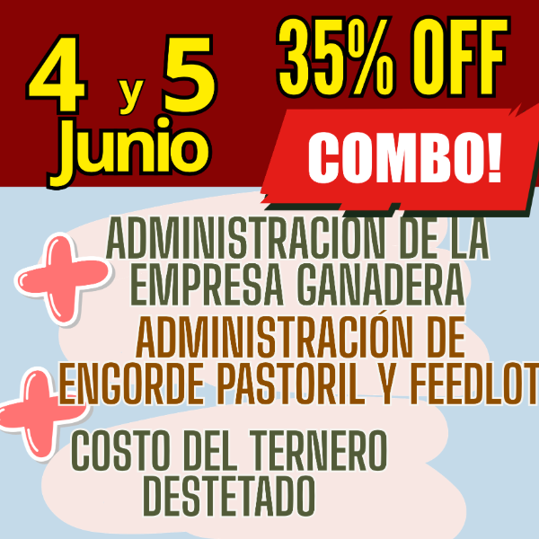 Producto - COMBO 3 CURSOS:Gestión Ganadera + Costo del Ternero + Engorde Pastoril y Feedlot