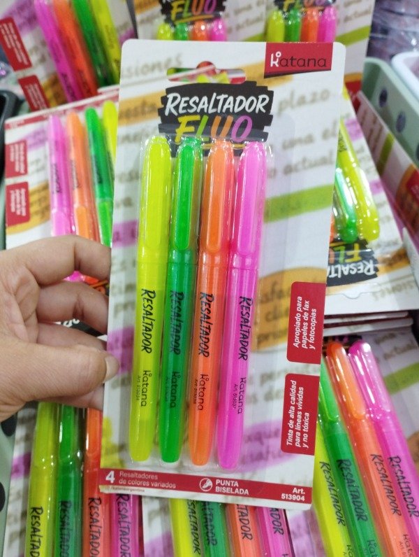 Producto - Resaltador Flúor Katana x4uni