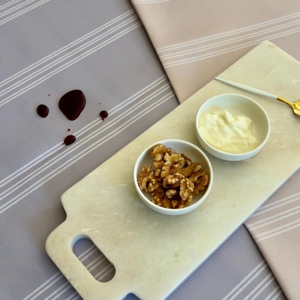 Producto - Mantel de Tela Antimanchas Premium Cinta Beige