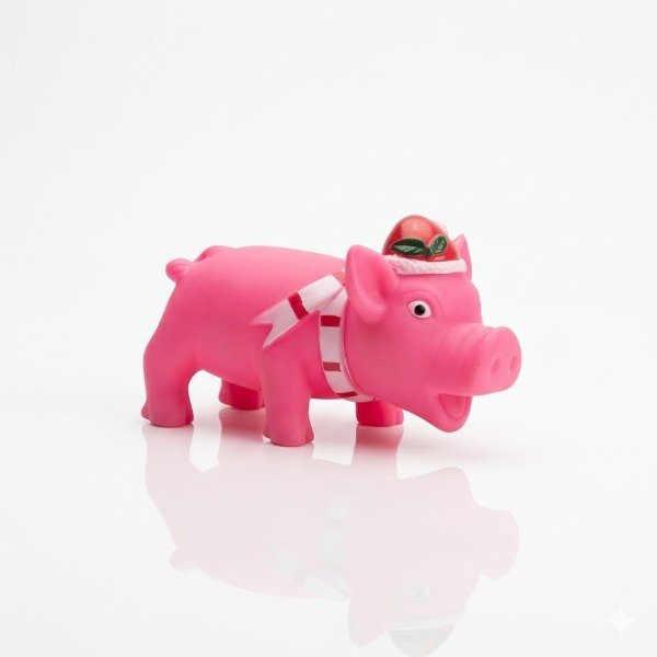 Producto - JUGUETE CHIFLE Cerdo Chillon Mediano Navideño 25530 Pet Plast