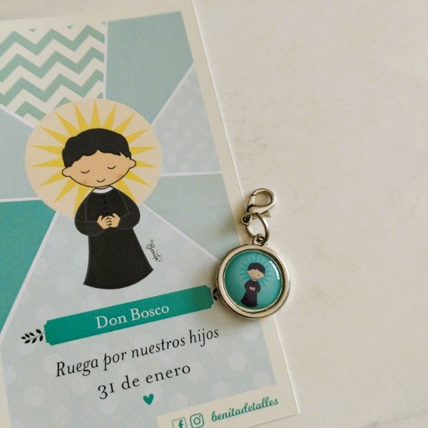 Producto - REGALO PACK ESTAMPA ADVOCACION CON MEDALLITA DON BOSCO