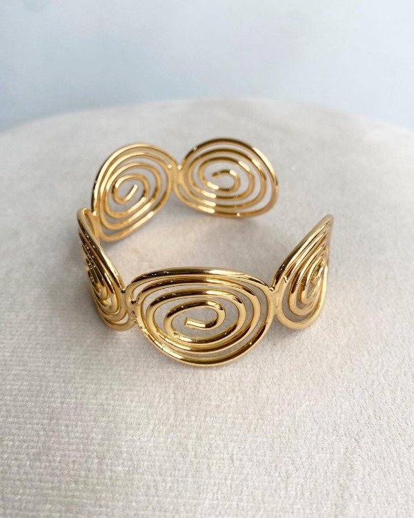 Producto - BRAZALETE SPIRAL DORADO