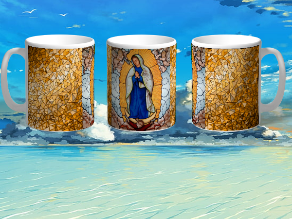 Producto - TAZAS-VIRGEN VITRAL-COD 714