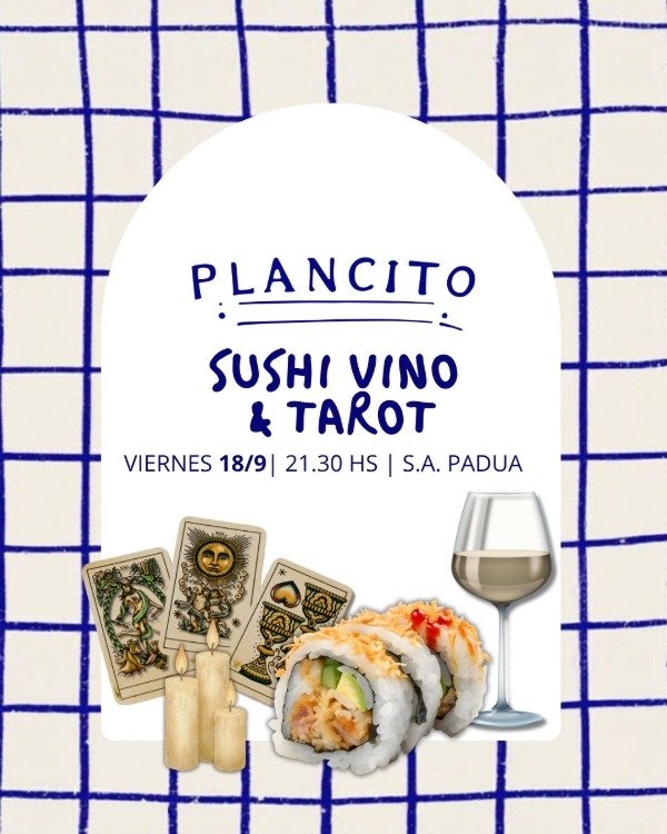 Producto - SUSHI VINO Y TAROT 18/9