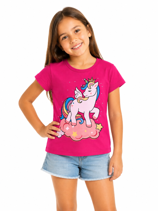 Producto - REMERAS ALGODÓN NIÑA CON ESTAMPA VARIADAS - 3